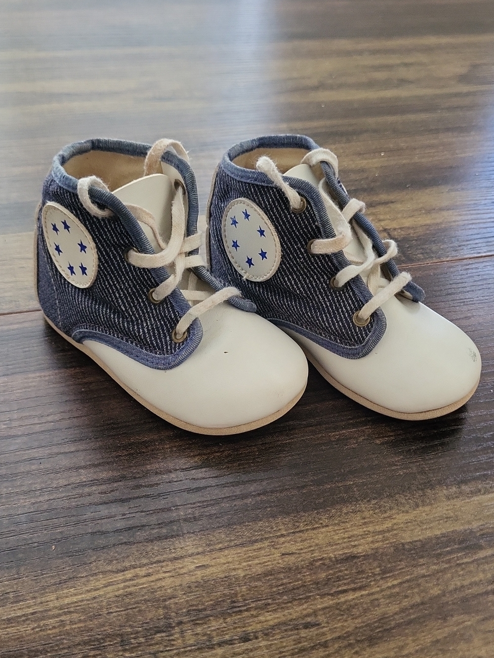 Vintage Toddler High-Top Lace-Up Shoes